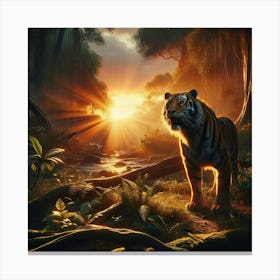 Jungle Tiger Canvas Print