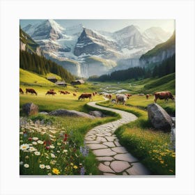 Swiss Alps Canvas Print