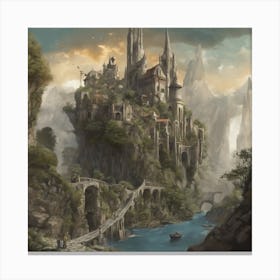 Fantasy Castle Canvas Print