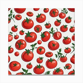 Tomato Pattern 3 Canvas Print