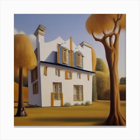 House In The Woods Canvas Print