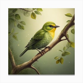 Green Woodpecker Canvas Print