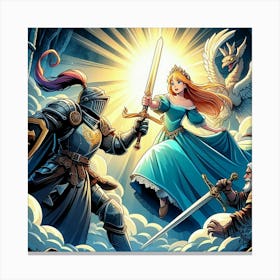 Knights Of The Sky Canvas Print