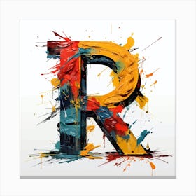 Letter R 1 Canvas Print