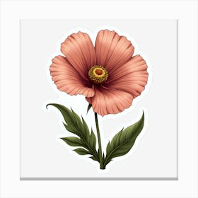 Pink Cosmos Canvas Print