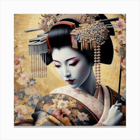 Geisha 3 Canvas Print