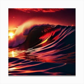 Sunset Over The Ocean 84 Canvas Print