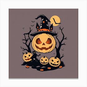 Halloween Pumpkins 2 Canvas Print