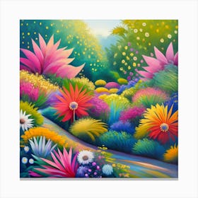 Colorful Garden Canvas Print