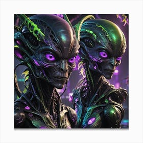 Aliens Two Canvas Print