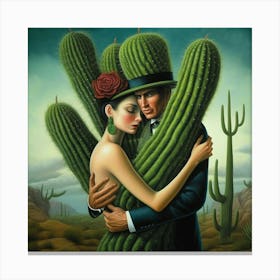 Cactus Lovers Canvas Print