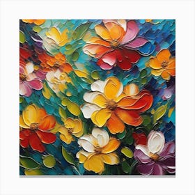 Colorful Flowers 27 Canvas Print