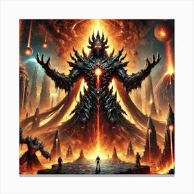 The Rise Of Lord Abyssion Converted Canvas Print