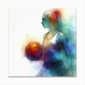 Basketball Player Canvas Art Canvas Print