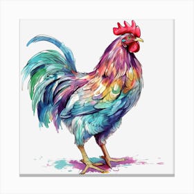 Colorful Rooster 2 Toile