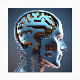 Brain In The Head Canvas Print