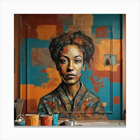 Portrait Of A Woman 1 Canvas Print