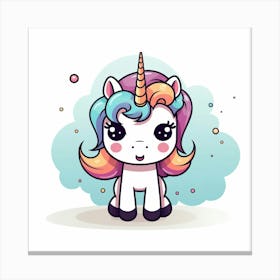 Cute Unicorn 184 Canvas Print