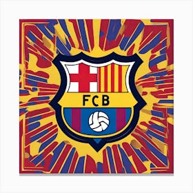 Barcelona Fc Logo Canvas Print