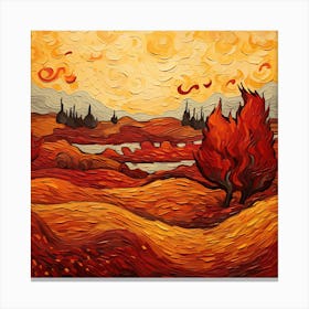 Autumn Landscape Painting 1 Canvas Print