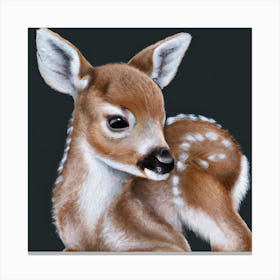 Pretty Deer (1) 1 Canvas Print
