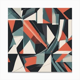Abstract Triangles 3 Canvas Print