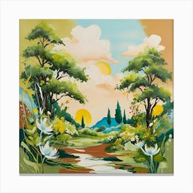 Landscape Painting 25 Canvas Print