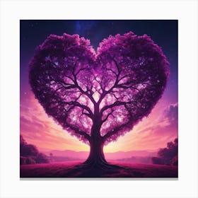 Heart Shaped Tree Canvas Print