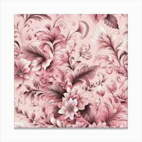 Floral Wallpaper 1 Canvas Print