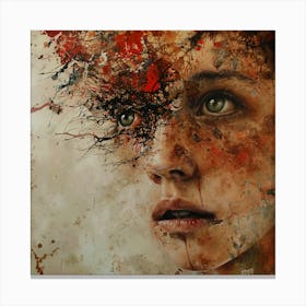 'The Face Of A Woman' 2 Canvas Print