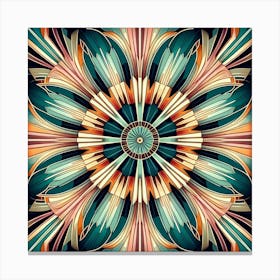 Abstract Floral Pattern 4 Canvas Print