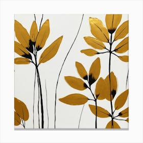 Golden Leaves Canvas Print