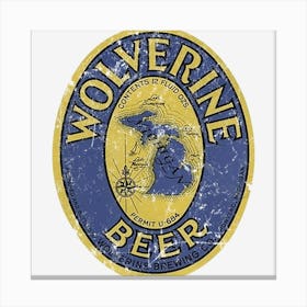 Wolverine Beer Canvas Print