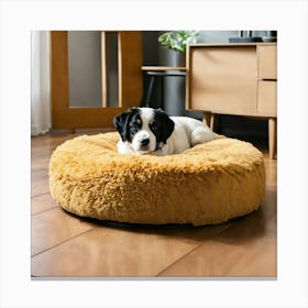 A Photo Of A Dog Bed 6 Canvas Print