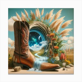 Cowboy Boot 1 Canvas Print