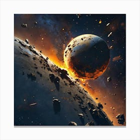 Space Explosion 2 Canvas Print