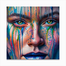 Title Vivid Veil 4 Canvas Print