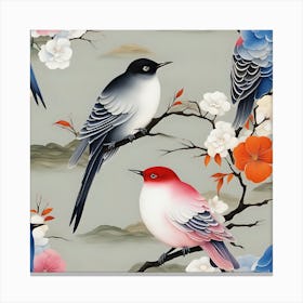 Chinese Birds Canvas Print