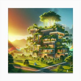 Futuristic Building 1 Canvas Print