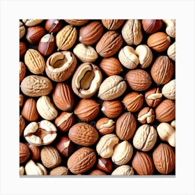 Nuts - Stock Photo - Images Canvas Print