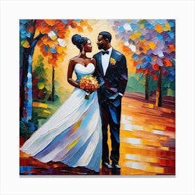 Bride And Groom Canvas Print