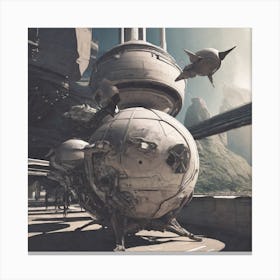 Futuristic City 4 Canvas Print