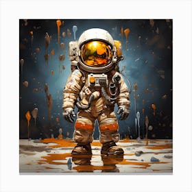 Astronaut Painting Canvas Print