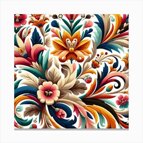 Floral Pattern 1 Canvas Print