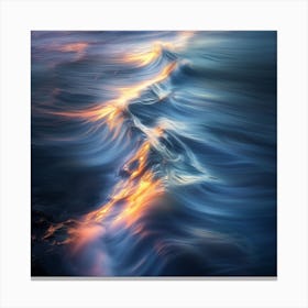 Sunset On The Ocean Canvas Print