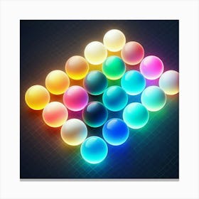 Colorful Spheres Canvas Print