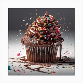 Choc Cupcake 4 Canvas Print