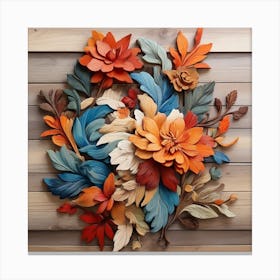 Autumn Flower Wall Art Canvas Print