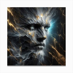 Man'S Face Canvas Print