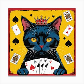 King Of Cats Canvas Print